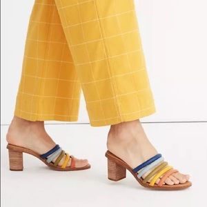 Madewell Addie High Heel Rainbow Tube Sandals